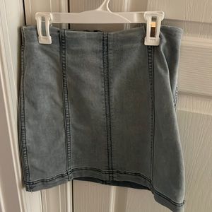 Free People Jean Skirt